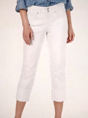STYLE & CO Cotton Capri Pants White Women’s Plus Size 18
